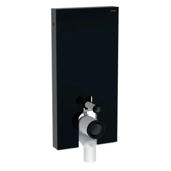 Geberit Monolith - sanitārais modulis stāvošam WC, 101 cm, pieslēgums apakšā, melns 131.002.SJ.6