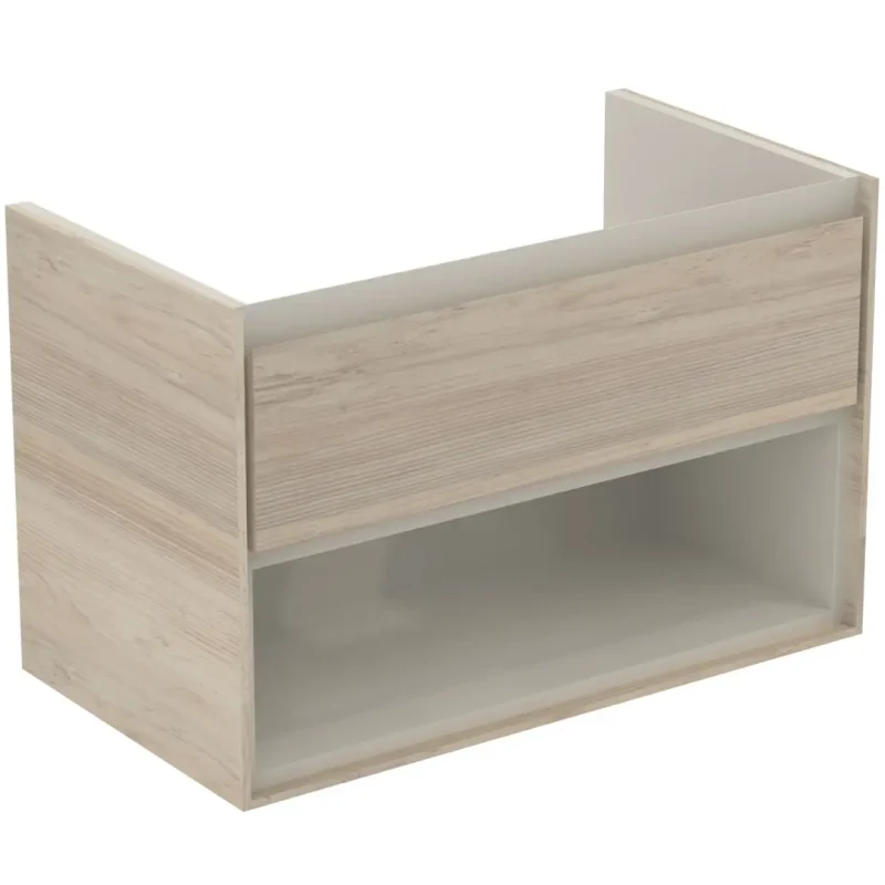 Ideal Standard Connect Air - izlietnes skapītis, 80x44x52 cm, gaiša koka dekors/gaiši brūns matēts E0827UK