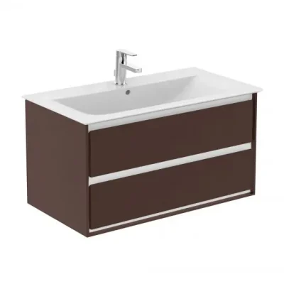 Ideal Standard Connect Air - izlietnes skapītis, 100x44x52 cm, brūns matēts/balts matēts E0821VY