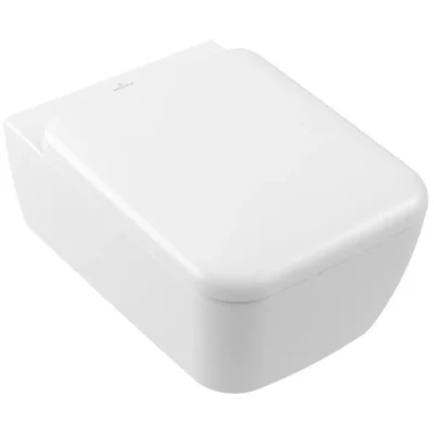 Villeroy & Boch Skyla - piekaramais WC ar sēdekli SoftClosing, TwistFlush, DirectFlush, CeramicPlus, Stone White 4682CLRW