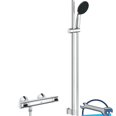 Grohe Precision Flow - dušas komplekts ar termostatu, hroms 34805001