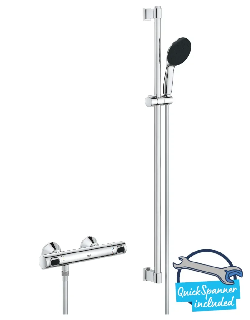 Grohe Precision Flow - dušas komplekts ar termostatu, hroms 34805001