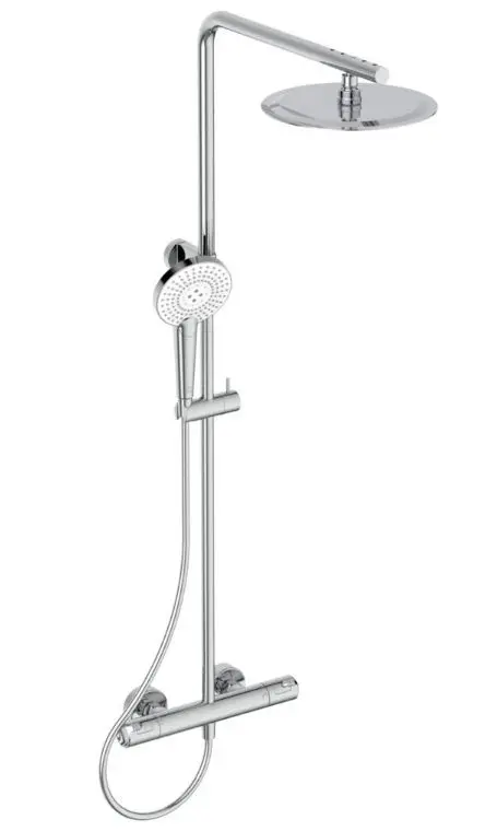 Ideal Standard CeraTherm - dušas komplekts ar termostatu, diametrs 25 cm, 3 strūklas, hroms A7704AA