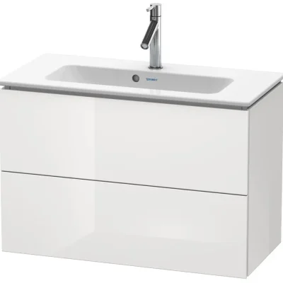 Duravit L-Cube - izlietnes apakšskapis Compact, 55x82x39 cm, 2 atvilktnes, balts spīdīgs LC625702222