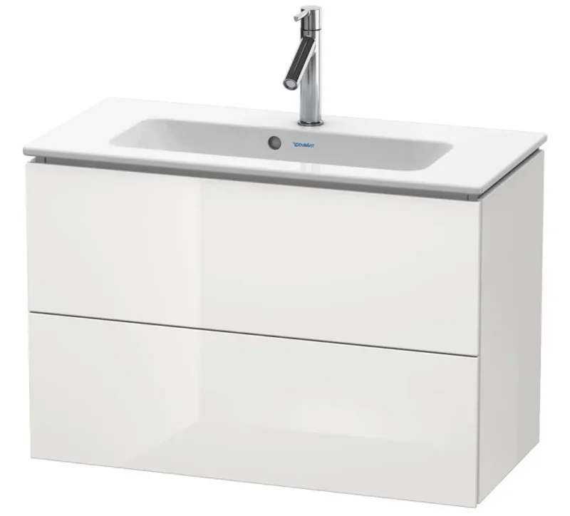 Duravit L-Cube - izlietnes apakšskapis Compact, 55x82x39 cm, 2 atvilktnes, balts spīdīgs LC625702222