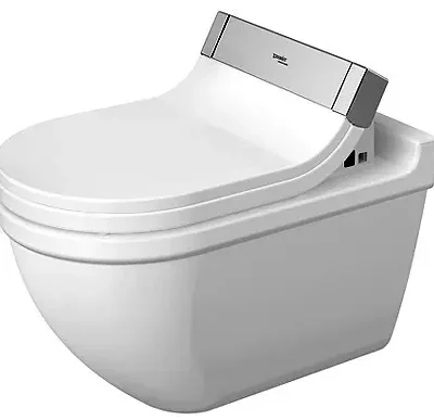 Duravit Starck 3 - pie sienas montējams WC priekš SensoWash, balts 2226590000