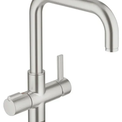 Grohe Red - izlietnes vienas sviras maisītājs Duo, Supersteel 30097DC0