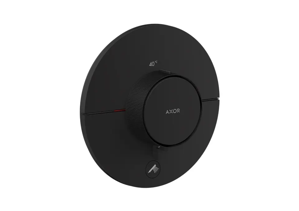 Axor ShowerSelect ID - termostata dušas maisītājs, zemapmetuma montāža, HighFlow, matēti melns 36776670