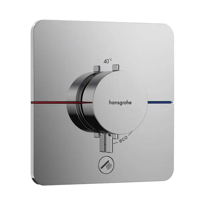 Hansgrohe ShowerSelect Comfort - zemapmetuma termostata maisītājs, hroms 15589000