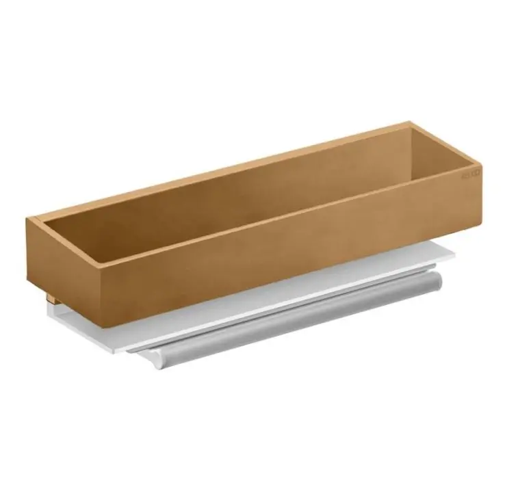 Keuco Edition 11 - plaukts ar stikla notīrītāju, garums 30 cm, birstēta bronza 11159030000