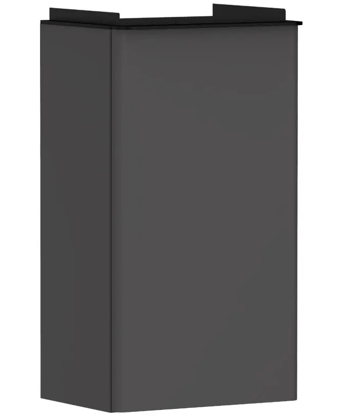 Hansgrohe Xelu Q - izlietnes skapītis, 63x34x27 cm, 1 durvis, eņģes kreisajā pusē, matēti pelēks/matēti melns 54012670