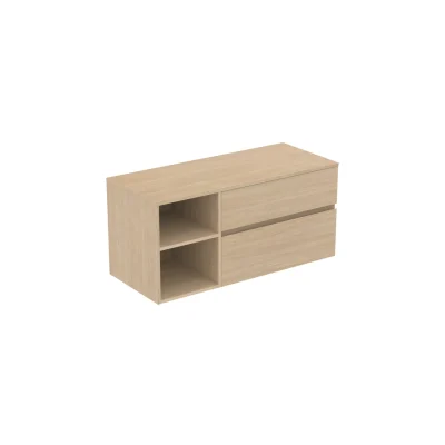 Ideal Standard Finesse - izlietnes skapītis, 120x51x56 cm, 2 atvilktnes, balts ozols E3438US