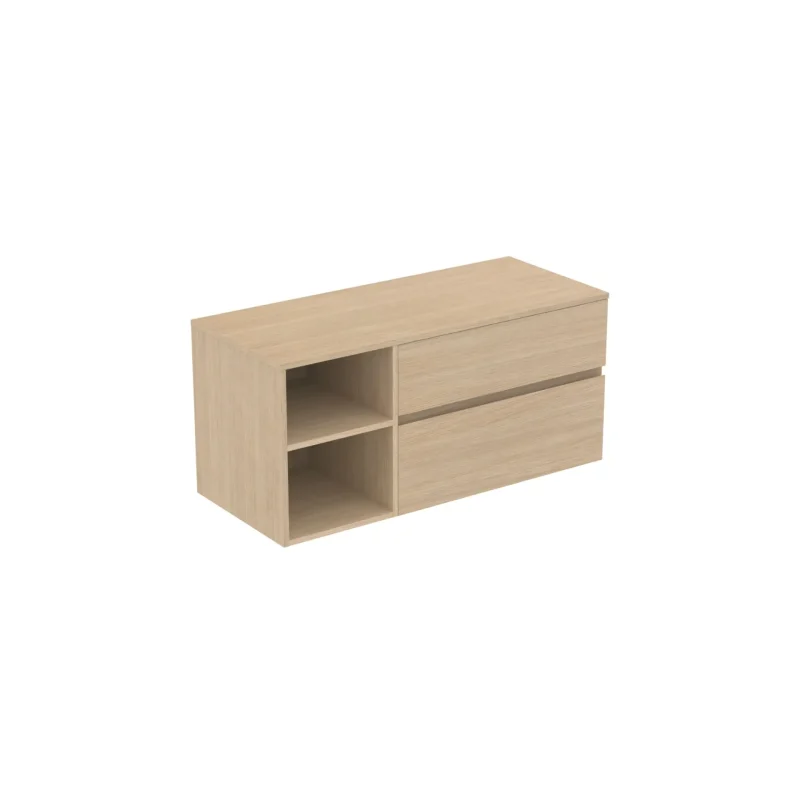 Ideal Standard Finesse - izlietnes skapītis, 120x51x56 cm, 2 atvilktnes, balts ozols E3438US