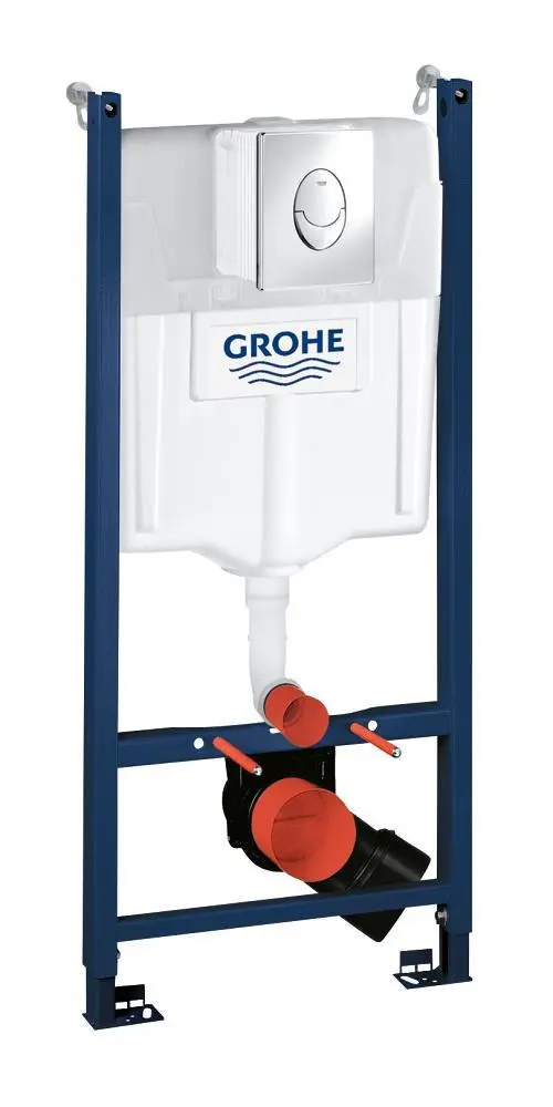 Grohe Rapid SL - zemapmetuma elements sienas WC, skalošanas tvertne GD2, vadības plate Skate Air, hroms 38745001