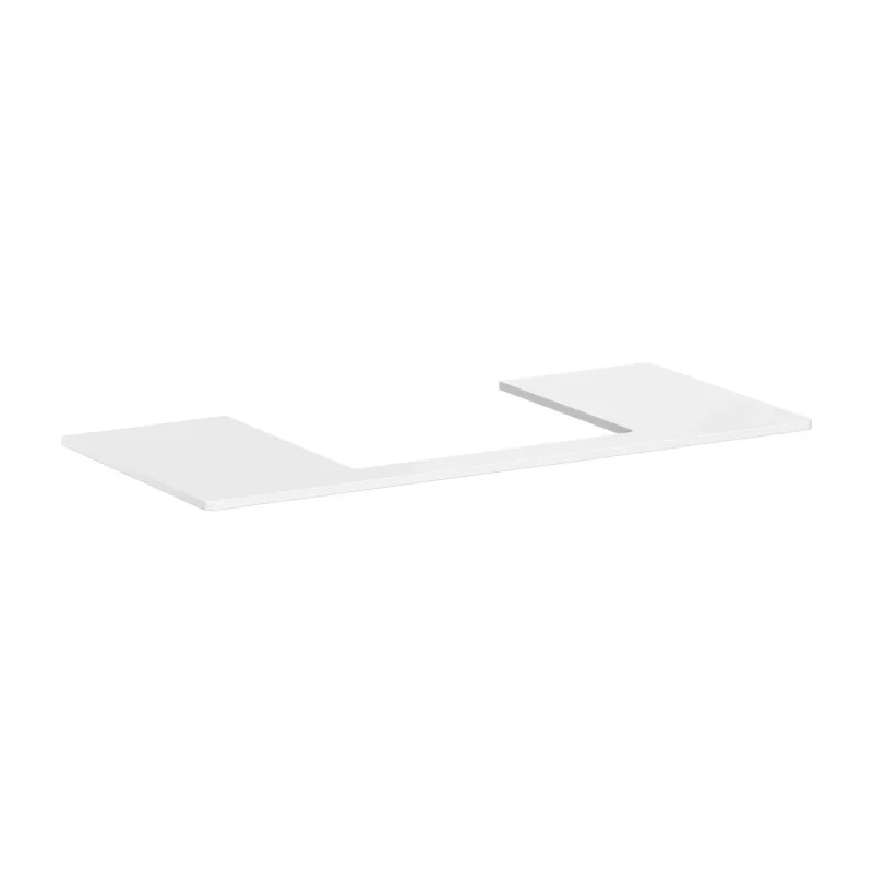 Hansgrohe Xelu Q - izlietnes virsma 118x55 cm, izgriezums vidū, balta spīdīga 54111050