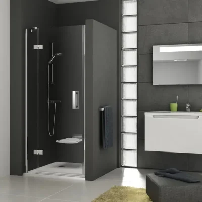 Ravak SmartLine - divdaļīgas dušas durvis SMSD2-100 B-L, 100-102 cm, kreisās, hroms/caurspīdīgs stikls 0SLABA00Z1