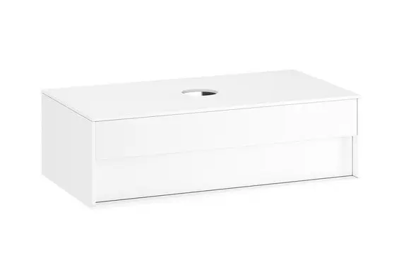 Ravak Step - izlietnes skapītis SD, 100x54x31 cm, 1 atvilktne, balts/balts X000001429