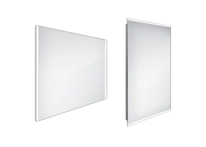 Nimco spogulis - spogulis ar LED apgaismojumu, 80x70 cm, alumīnijs ZP 11003