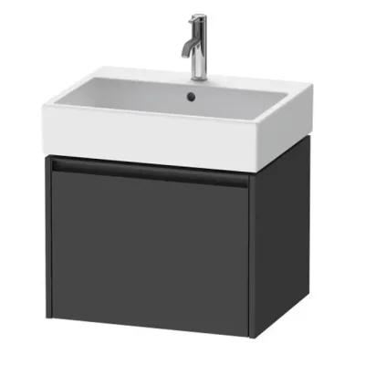 Duravit Ketho.2 - izlietnes skapītis, 44x58x46 cm, 1 atvilktne, grafīta matēts K25075049490000