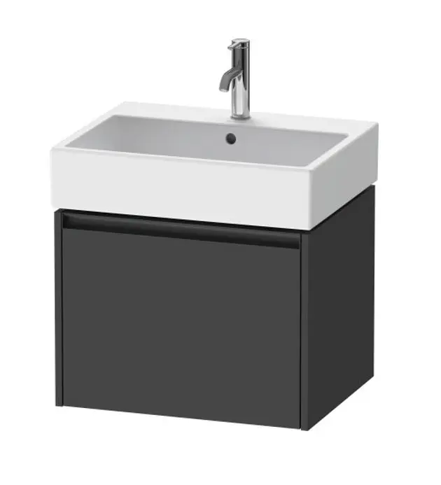 Duravit Ketho.2 - izlietnes skapītis, 44x58x46 cm, 1 atvilktne, grafīta matēts K25075049490000
