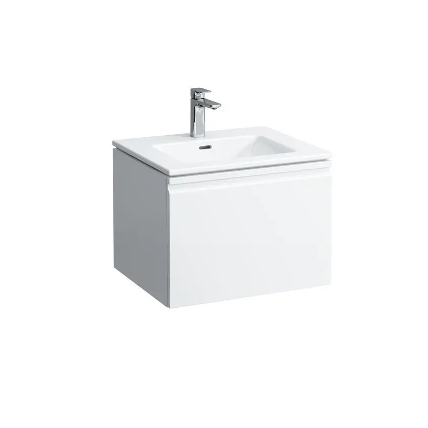Laufen Pro S - izlietne ar skapīti, 60x50 cm, 1 atvilktne, balts spīdīgs H8609614751041