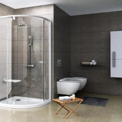 Ravak Pivot - ceturtdaļapļa dušas kabīne PSKK3-100, 97-100 cm, balta/caurspīdīgs stikls 376AA101Z1