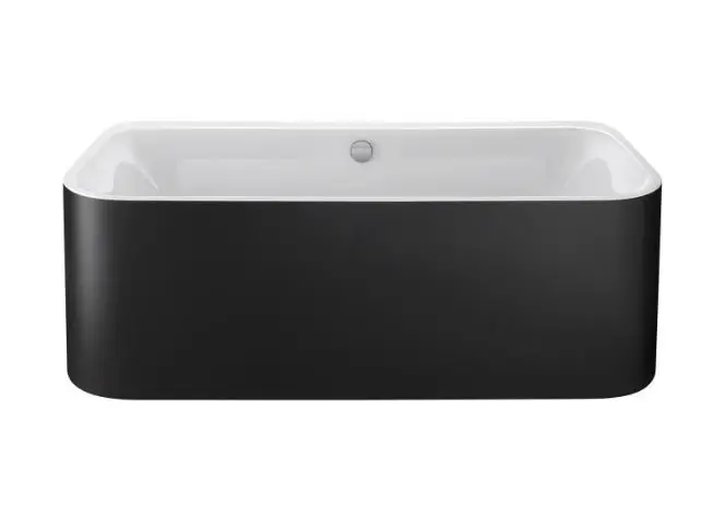 Duravit Happy D.2 Plus - brīvi stāvoša vanna, 180x80 cm, balta/grafīts super matēts 700453800000000