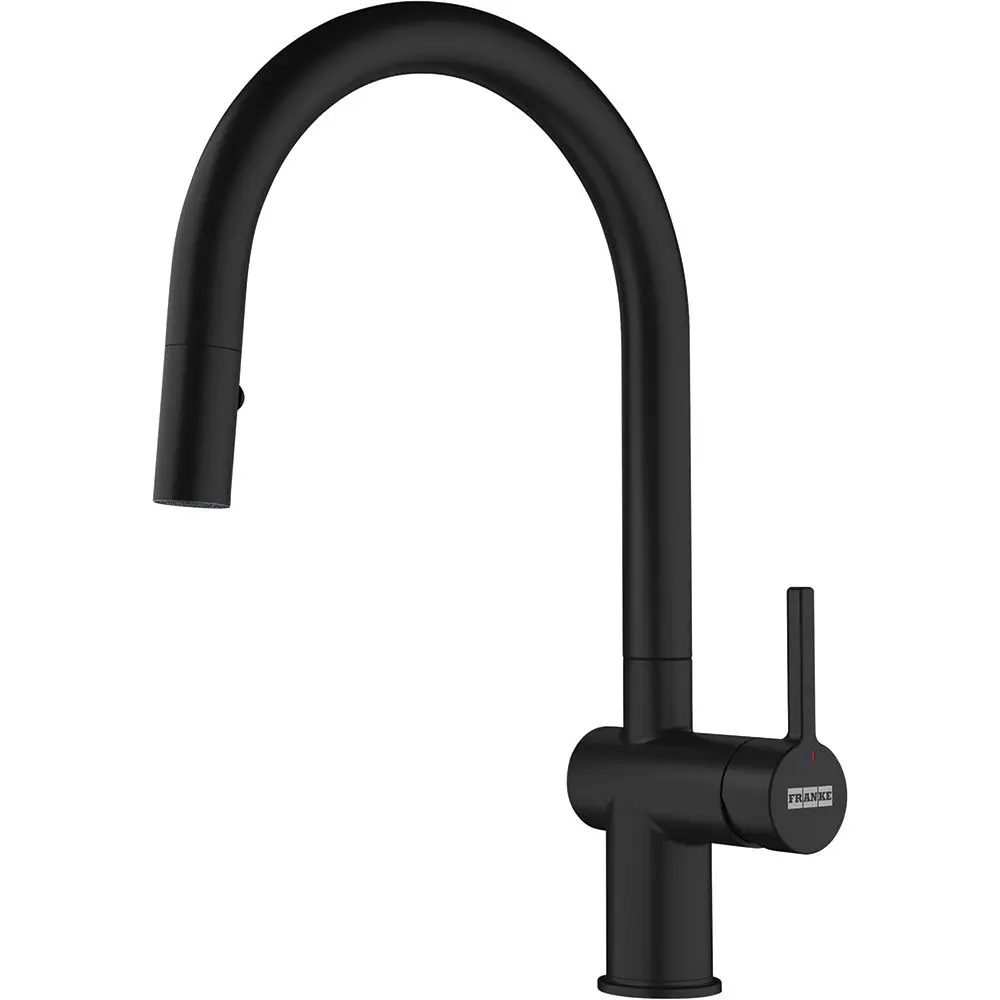 Franke Active New - virtuves izlietnes maisītājs FN 4090.901 ar izvelkamu dušu, matēti melns 115.0653.404