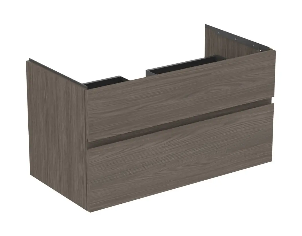 Ideal Standard Finesse - izlietnes skapītis 100x51x55 cm, 2 atvilktnes, Dark Elm E3397UR