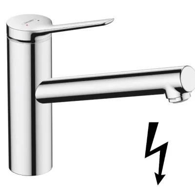 Hansgrohe Zesis M33 - virtuves izlietnes maisītājs 150, bezspiediena boileriem, hroms 74806000