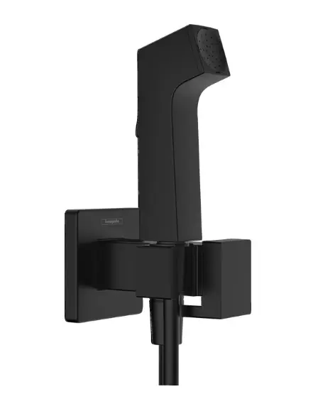 Hansgrohe - Bidē maisītājs zemapmetuma montāžai, ar dušu, matēti melns 29233670