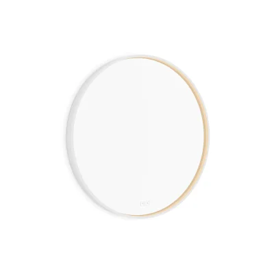 Nimco - spogulis ar LED apgaismojumu, diametrs 70 cm, divi skārienjutīgi sensori, matēti balts ZPB 31001RVX-05