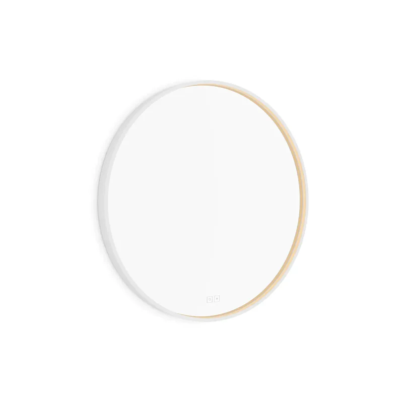 Nimco - spogulis ar LED apgaismojumu, diametrs 70 cm, divi skārienjutīgi sensori, matēti balts ZPB 31001RVX-05