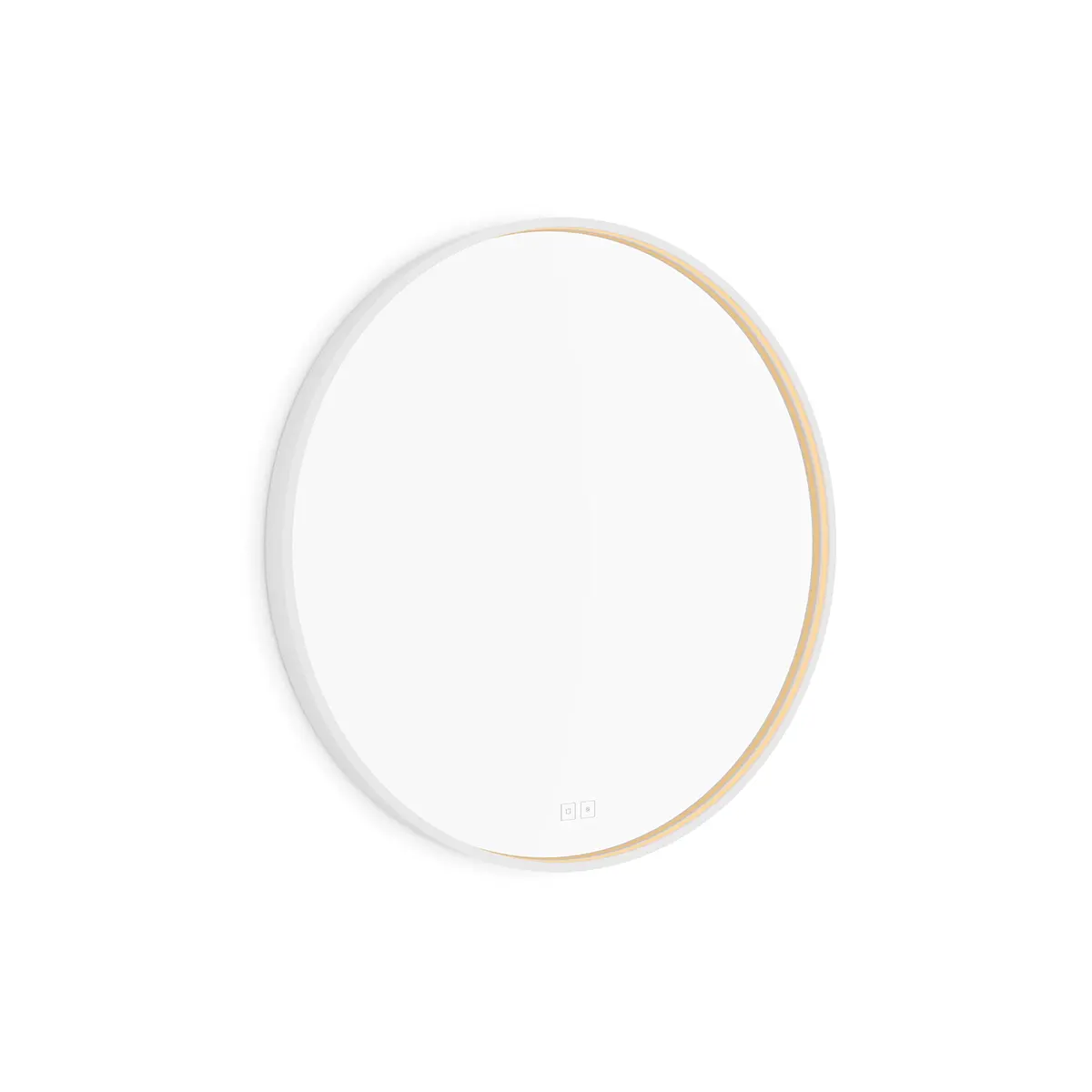 Nimco - spogulis ar LED apgaismojumu, diametrs 70 cm, divi skārienjutīgi sensori, matēti balts ZPB 31001RVX-05