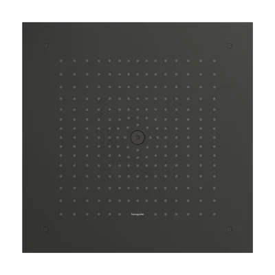 Hansgrohe Raindance E - galvas duša, 40x40 cm, hroms melns birstēts 26252340