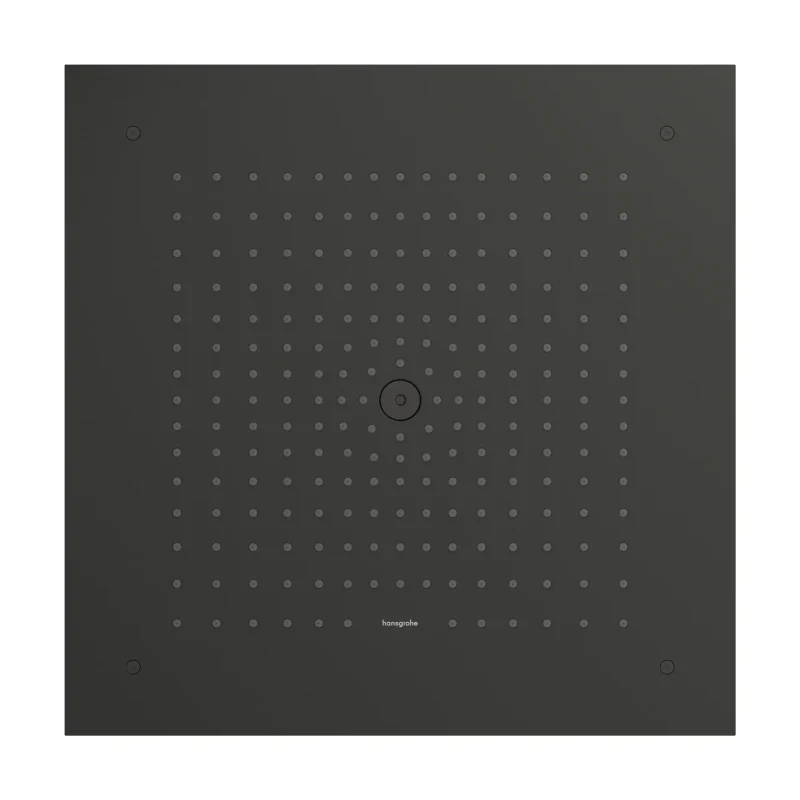 Hansgrohe Raindance E - galvas duša, 40x40 cm, hroms melns birstēts 26252340