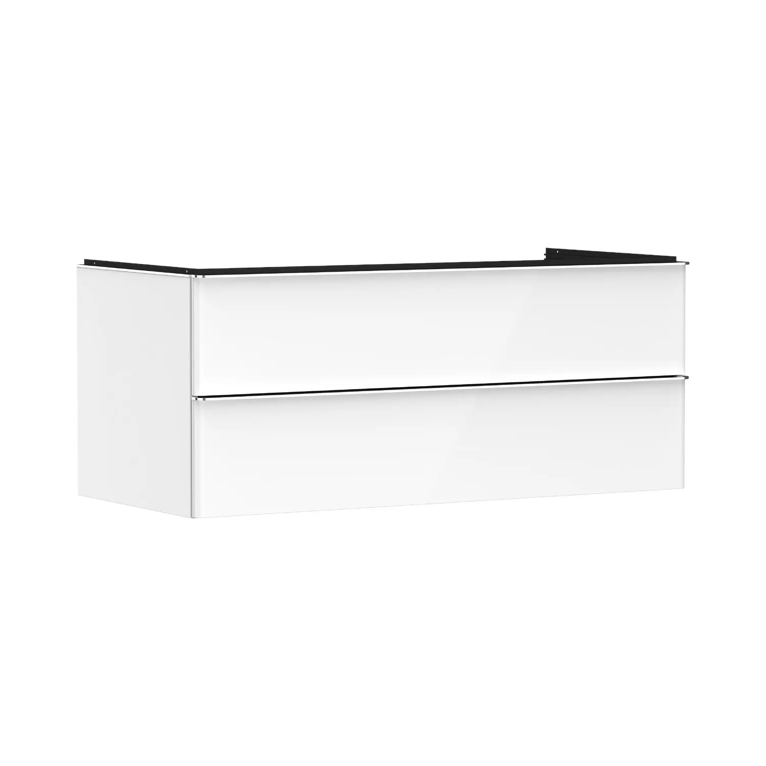 Hansgrohe Xelu Q - izlietnes apakškabinets, 50x118x55 cm, 2 atvilktnes, balts spīdīgs/hroms 54082000