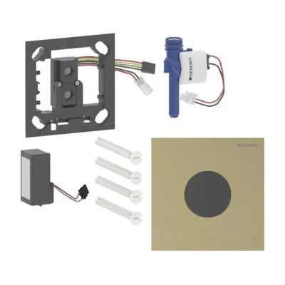 Geberit - Elektroniska pisuāra skalošanas vadība tips 40, tīkla barošana, easy to clean, Bluetooth, pulēts misiņš 116.024.QF.1