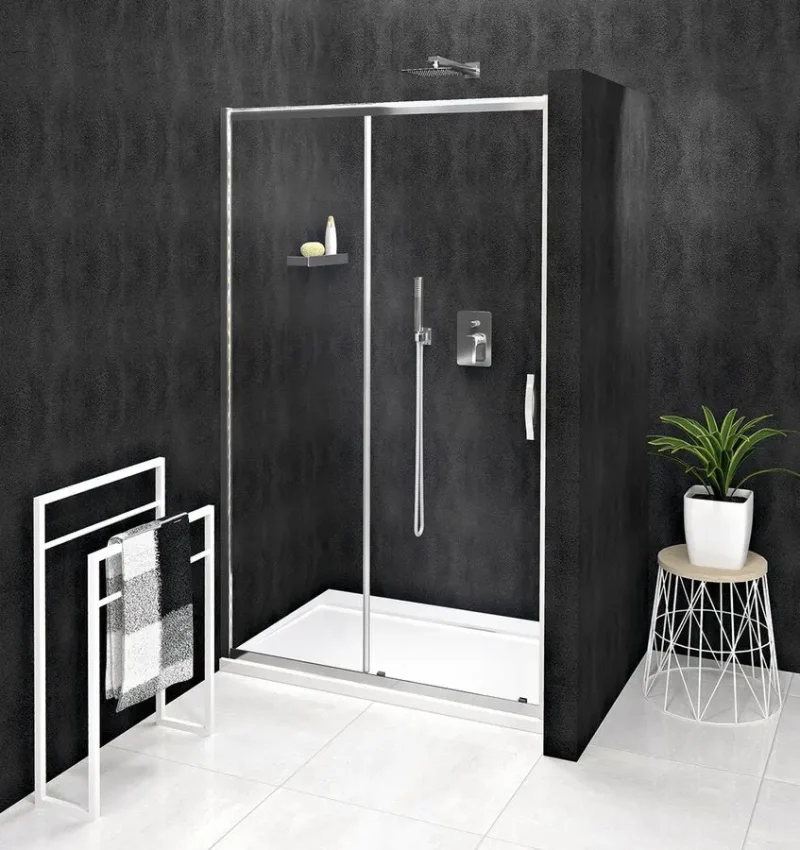 Gelco Sigma - dušas durvis Simply divdaļīgas 110 cm, Coated Glass, alumīnijs spīdīgs/caurspīdīgs stikls GS1111