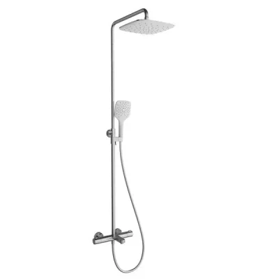 Ravak Termo - dušas komplekts 300, TE 092.00/150 ar vannas termostatu, 25 cm, balts/hroms X070098