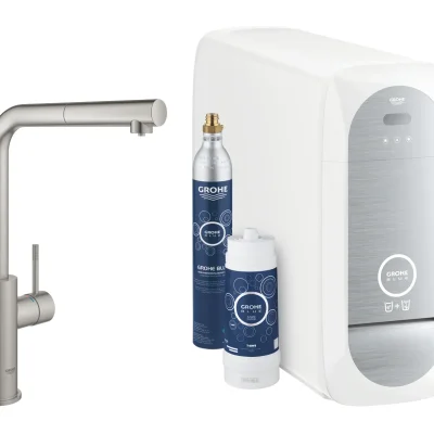Grohe Blue Home - virtuves izlietnes maisītājs Connected, ar dzesēšanas iekārtu un ūdens filtru, SuperSteel 31539DC0
