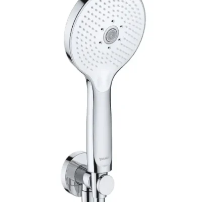 Duravit dušas - rokas dušas komplekts, dušas līkums un šļūtene, 3 strūklu veidi, hroms/balts UV0762001005