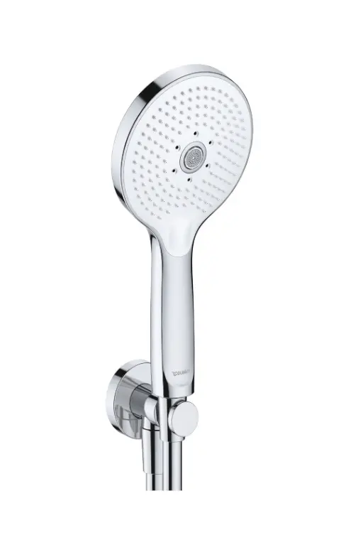 Duravit dušas - rokas dušas komplekts, dušas līkums un šļūtene, 3 strūklu veidi, hroms/balts UV0762001005
