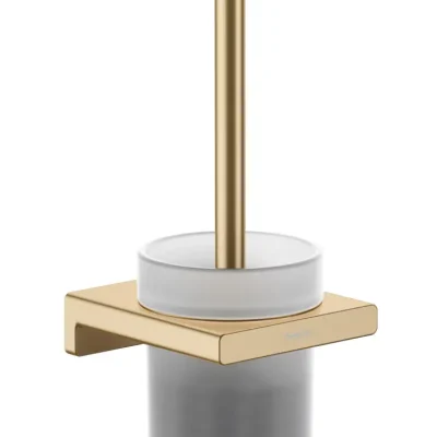 Hansgrohe AddStoris - sienas stiprināms birstes turētājs, stikls matēts/birstēta bronza 41752140