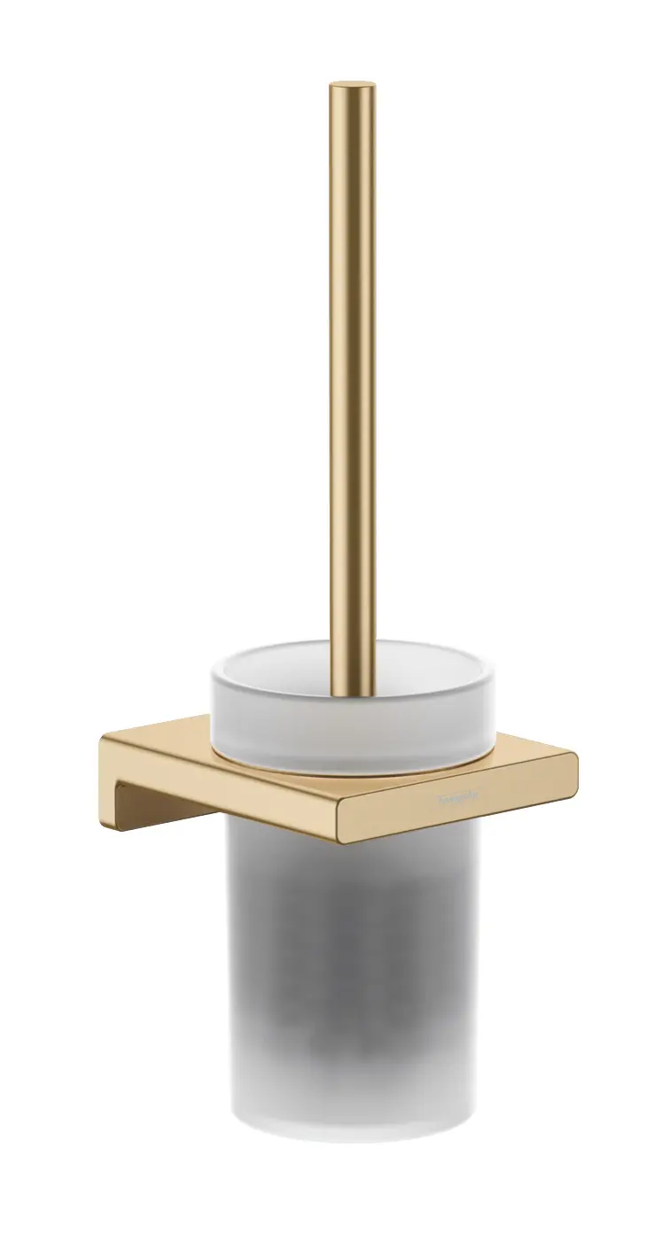 Hansgrohe AddStoris - sienas stiprināms birstes turētājs, stikls matēts/birstēta bronza 41752140