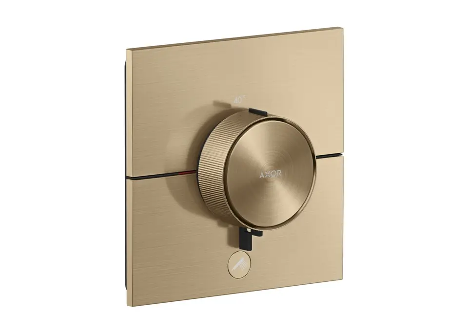 Axor ShowerSelect ID - termostata dušas maisītājs, zemapmetuma montāža, HighFlow, matēta bronza 36777140