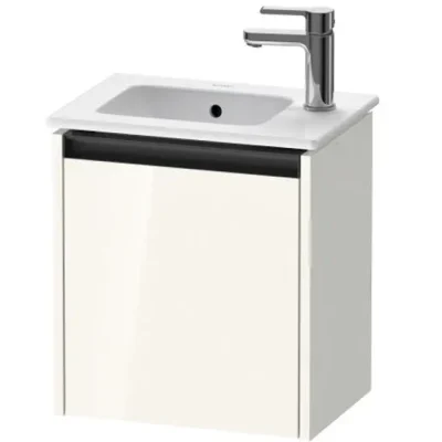 Duravit Ketho.2 - izlietnes skapītis 44x41x29 cm, ar 1 durvīm, eņģes pa kreisi, balts spīdīgs K25060L22220000