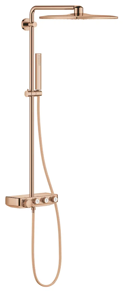Grohe Euphoria SmartControl - dušas komplekts ar termostatu, 31x31 cm, 2 strūklas veidi, Warm Sunset 26508DA0