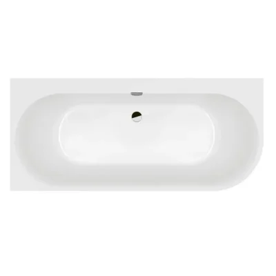 Villeroy & Boch Oberon 2.1 - vanna 180x80 cm, kreisā, Alpu balts UBQ180OBN9CL00VD01