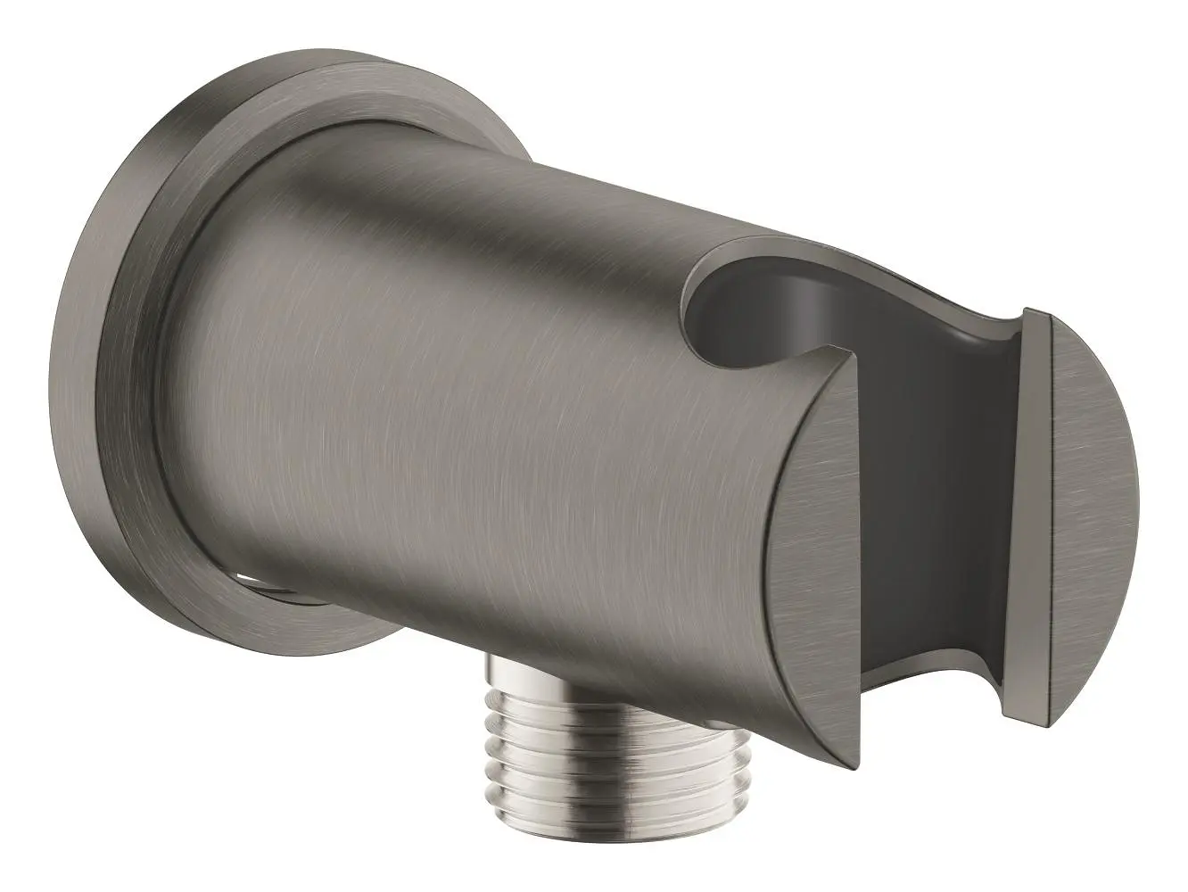 Grohe Rainshower - sienas pieslēguma līkums ar turētāju, Hard Graphite birstēts 26658AL0